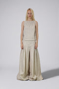 Double Layer Pure Linen Top