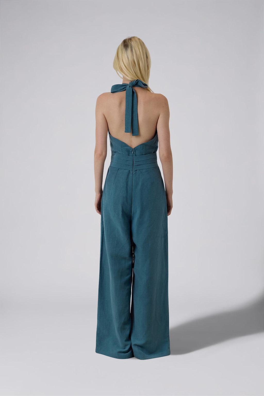 Halter Neck Wide Leg Jumpsuit