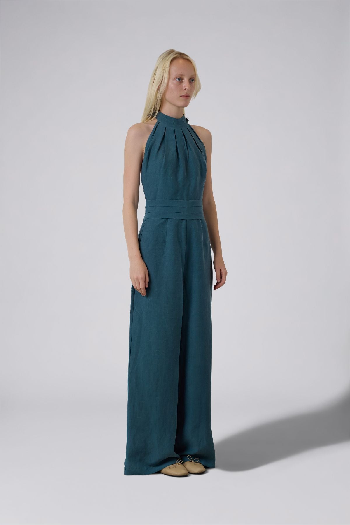 Halter Neck Wide Leg Jumpsuit