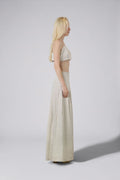 Linen Spaghetti Strap Crop Top