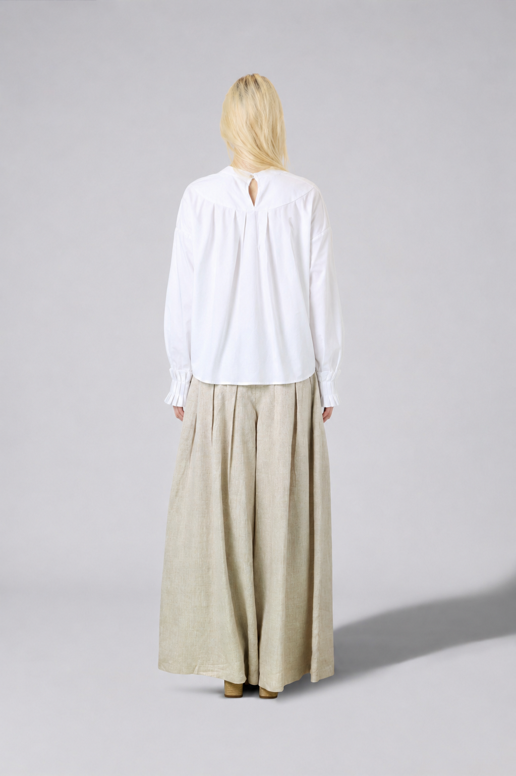 Pleat detail blouse