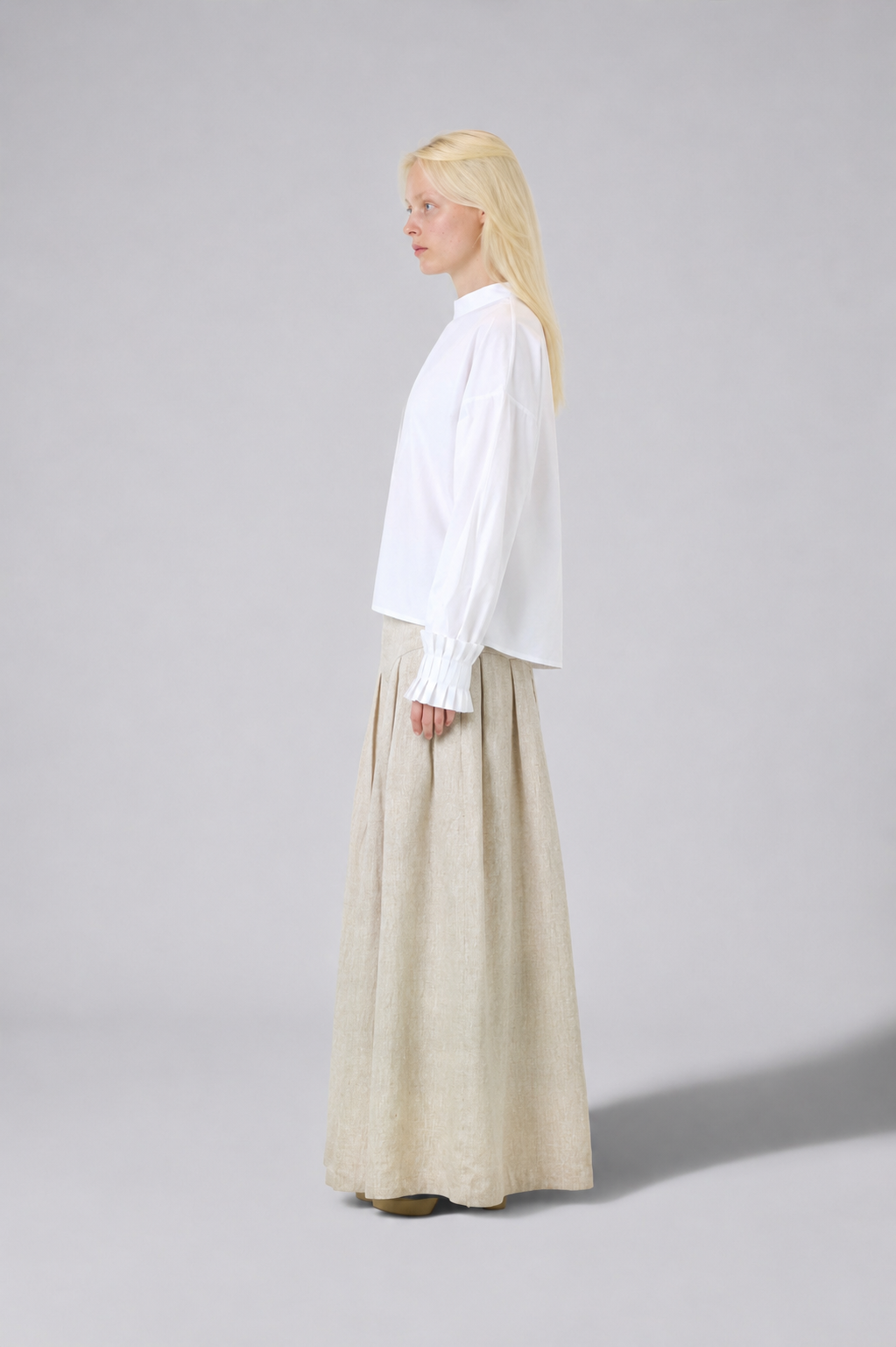Pleat detail blouse