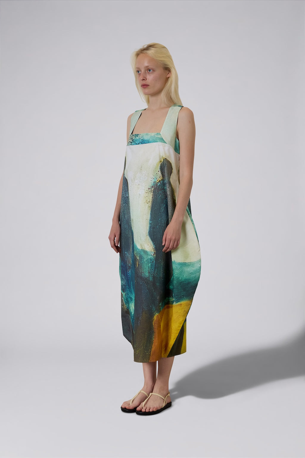Printed Strappy Dress