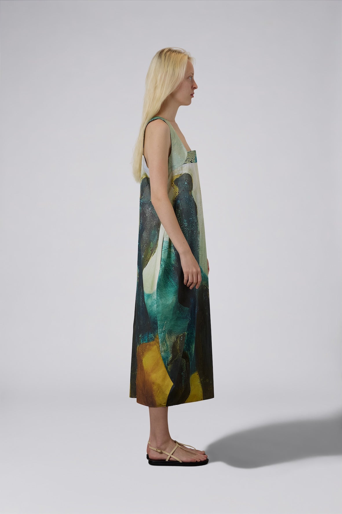 Printed Strappy Dress