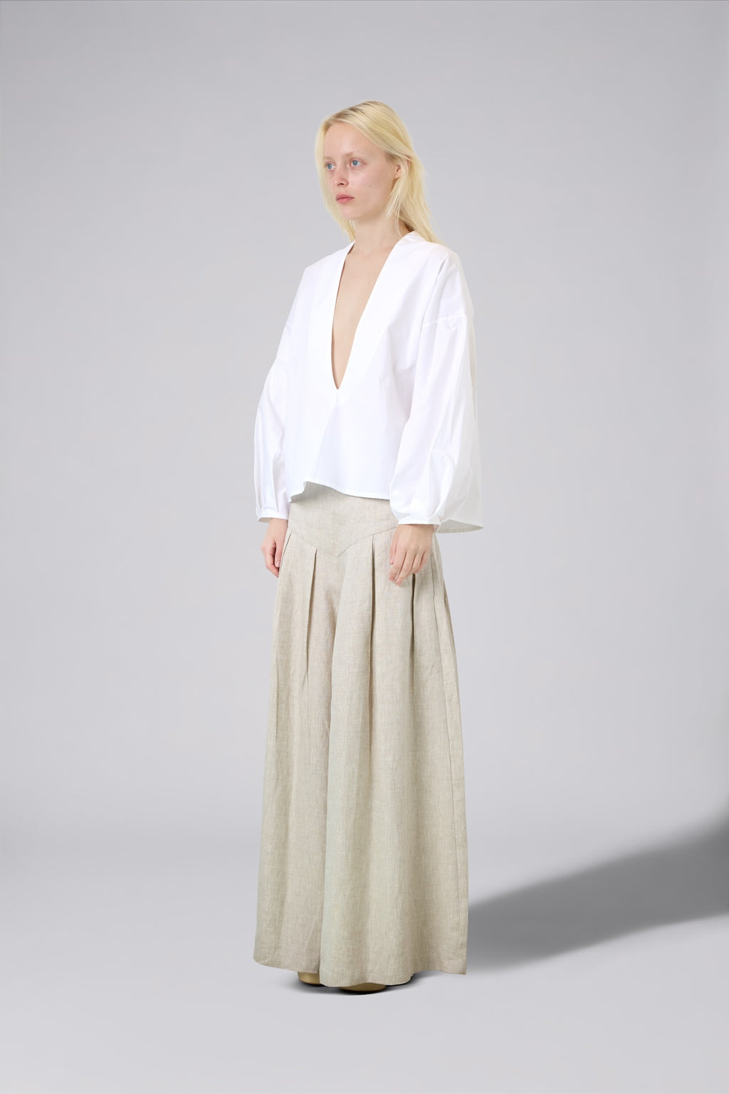 Deep Neckline Blouse