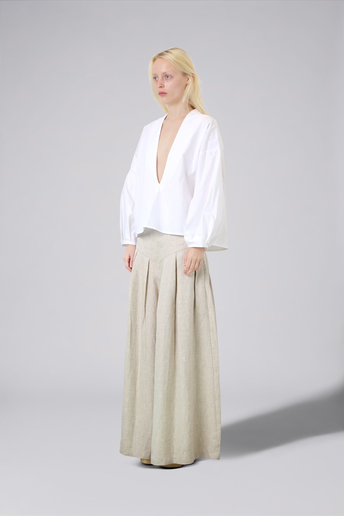 Deep Neckline Blouse