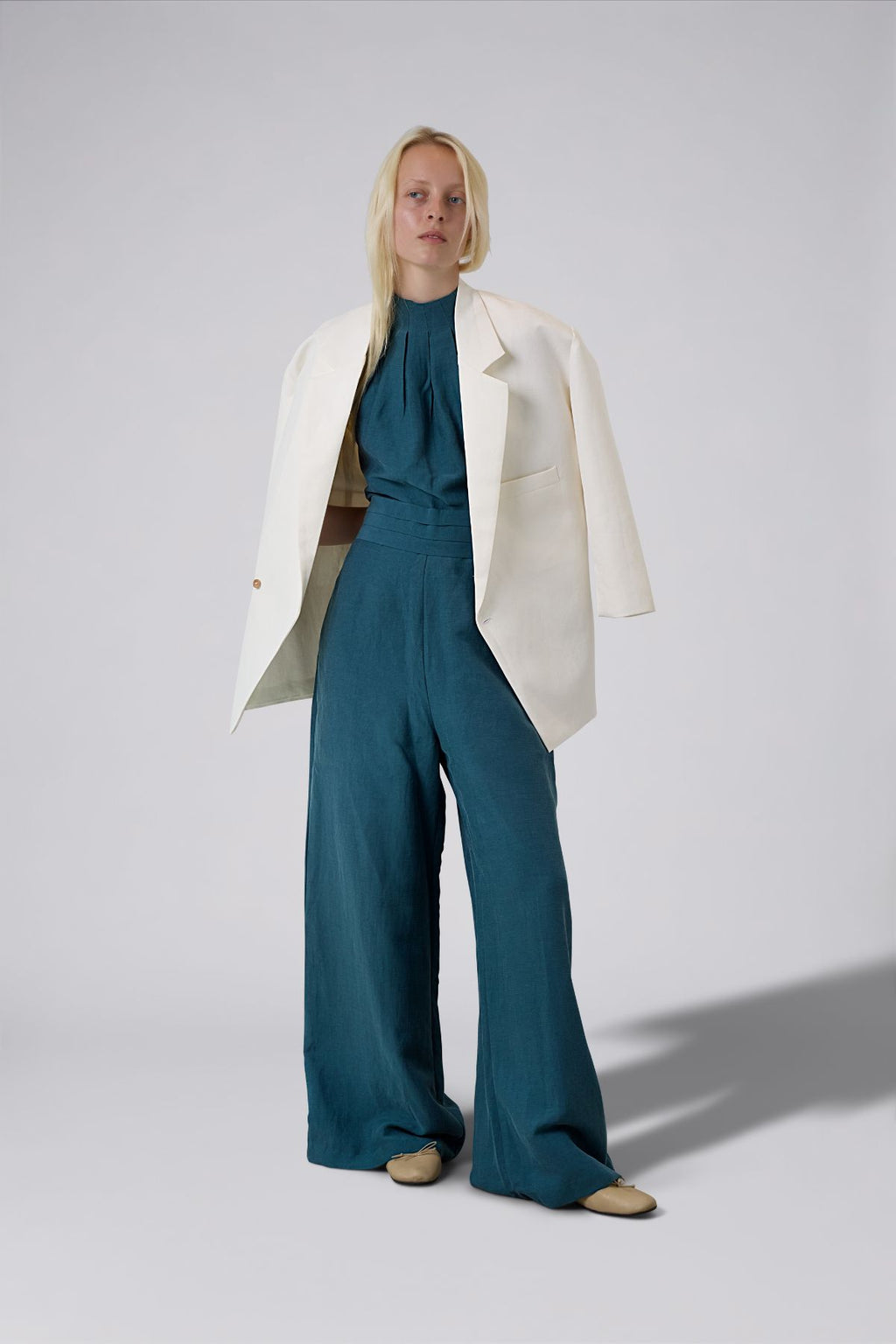 Halter Neck Wide Leg Jumpsuit