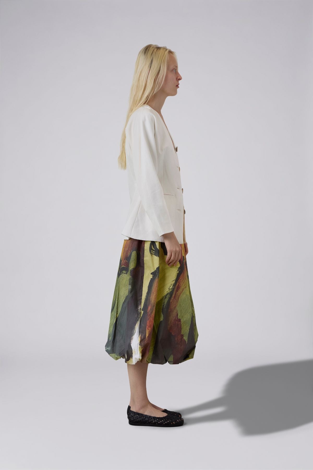 Printed Bubble Skirt